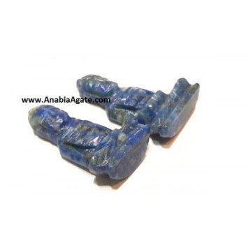 Lapis Lazuli Small Buddha Figurines - Handcrafted Gemstone Statues
