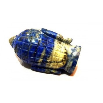 Lapis Lazuli Buddha Head Figurine | 2.5-3 Inches - Exquisite Decor Piece
