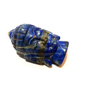 Lapis Lazuli Buddha Head Figurine | 2.5-3 Inches - Exquisite Decor Piece