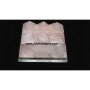 Rose Quartz Nine Pyramids (2 Inches) Glass Plate - Crystal Energy Healing Decor