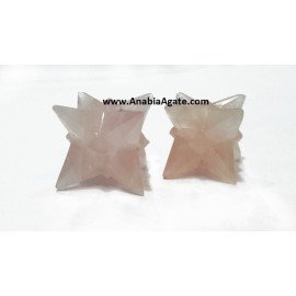 Rose Quartz 14 Point Stars - Discover the Beauty of Rose Quartz Stars