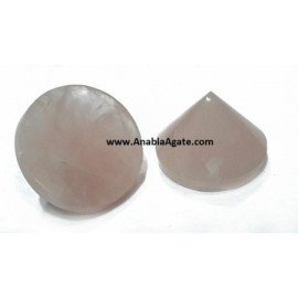 Rose Quartz Conical Pyramids - Enhance Your Space