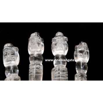 Crystal Quartz Phurba - Handcrafted Tibetan Tool
