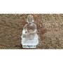 Crystal Quartz Buddha Figurine - Handcrafted Healing Statue