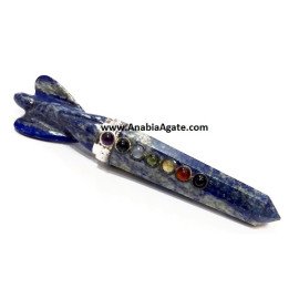 Lapis Lazuli Chakra Angel Healing Wand - Balancing Energy and Harmony