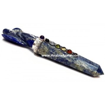 Lapis Lazuli Chakra Angel Healing Wand - Balancing Energy and Harmony