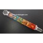 Chakra Layered Orgone Healing Stick with Crystal Quartz - Sacred David Star Design