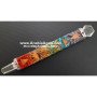 Chakra Layered Orgone Healing Stick with Crystal Quartz - Sacred David Star Design