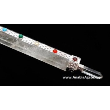 Crystal Quartz Spinning Merkaba Chakra Healing Stick - Enhance Your Energy Balance