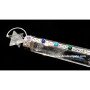 Crystal Quartz Chakra Healing Stick with 2 Spinning Merkaba and Pencil Point