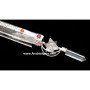 Crystal Quartz Chakra Healing Stick with 2 Spinning Merkaba and Pencil Point