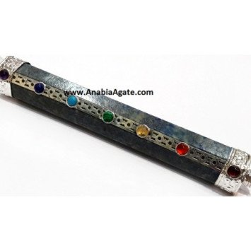 Lapis Lazuli Chakra Healing Stick with Crystal Ball & Point