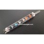 Orgone Seven Chakra Pyramids Healing Stick with Crystal Quartz Ball and Pencil