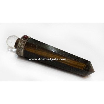 Yellow Tiger Eye Obelisk Healing Wand