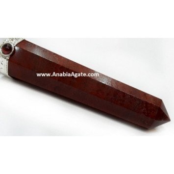 Red Jasper Obelisk Healing Wand - Crystal Energy Tool