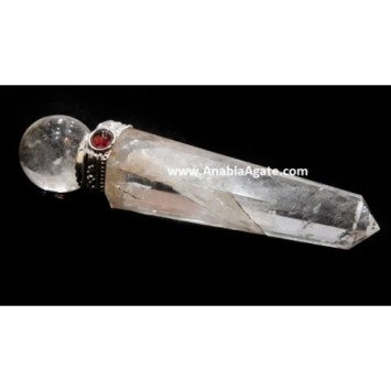 Crystal Quartz Obelisk Healing Wand - Enhance Energy Flow and Healing