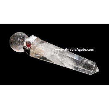 Crystal Quartz Obelisk Healing Wand - Enhance Energy Flow and Healing