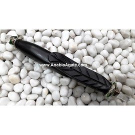 Rosewood Leaf Healing Stick with Crystal Ball and Pencil | Energy Healing Tools