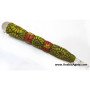 Tibetan Carved Healing Stick with Crystal Quartz Pencil Point