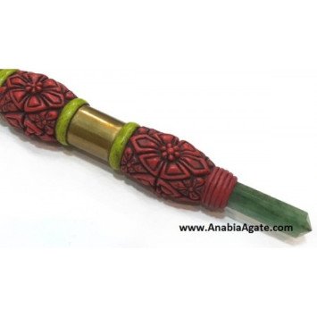 Tibetan Carved Healing Stick for Personal Wellness