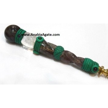 Amethyst Twisted Tibetan Healing Stick - Unique and Powerful Healing Tool