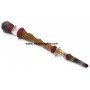 Orange Aventurine Carved Tibetan Healing Stick with Golden Spring