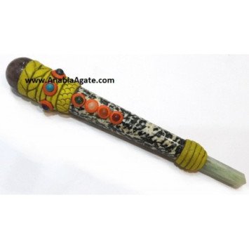 Tibetan Healing Stick with Chakra Cabs - Design 1
