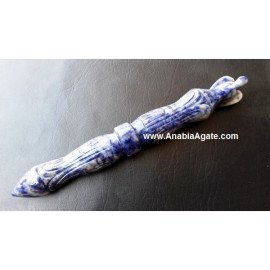 Sodalite Carved Angel Wand - Healing Crystal | Spiritual Gift