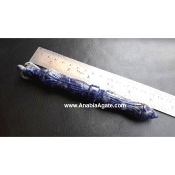 Sodalite Carved Angel Wand - Healing Crystal | Spiritual Gift