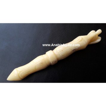 Yellow Aventurine Carved Angel Wand - Healing Crystal