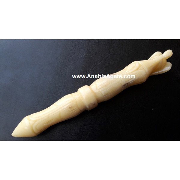 Yellow Aventurine Carved Angel Wand - Healing Crystal