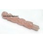 Rose Quartz Twisted Healing Stick - Natural Crystal Wands
