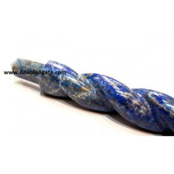 Lapis Lazuli Twisted Healing Stick - Enhance Your Well-being