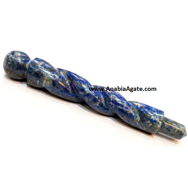 Lapis Lazuli Twisted Healing Stick - Enhance Your Well-being