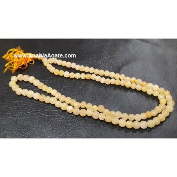 Yellow Aventurine Jap Mala - Natural Energy Healing Beads
