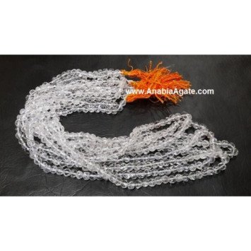 Hand-Polished AAA Quality Crystal Quartz Diamond-Cut Japmala