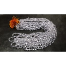 A-Grade Quality Crystal Quartz Jaap Mala - Powerful Healing Meditation Beads