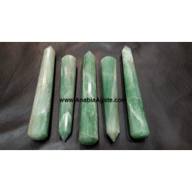 Green Aventurine 16 Facet Massage Wand - Natural Healing Crystal