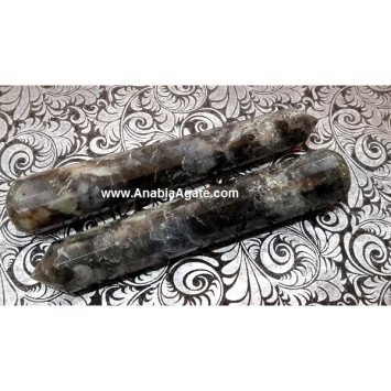 Labradorite 16 Facet Massage Wand - High-Quality Crystal Healing Tool