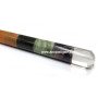 Chakra Bonded Smooth Massage Wand with Crystal Quartz - Balancing Energy and Massage Tool