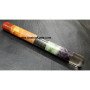 Chakra Bonded Smooth Massage Wand with Crystal Quartz - Balancing Energy and Massage Tool