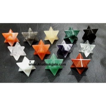 Mix Gemstone Merkaba Stars - Handcrafted Healing Crystals