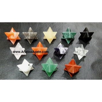 Mix Gemstone Merkaba Stars - Handcrafted Healing Crystals