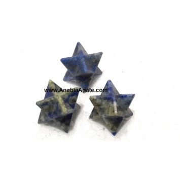 Lapis Lazuli Merkaba Stars - Sacred Geometry Healing Crystals
