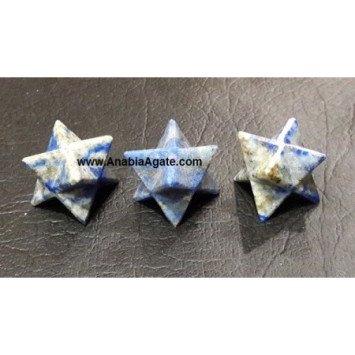 Lapis Lazuli Merkaba Stars - Sacred Geometry Healing Crystals