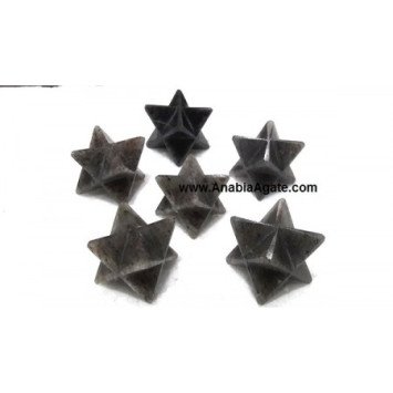 Blue Aventurine Merkaba Stars - Unique Crystal Decor for Spiritual Healing