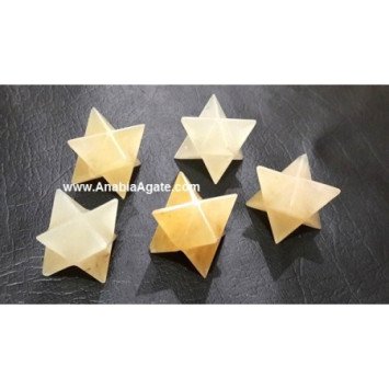 Yellow Aventurine Merkaba Stars - Enhance Your Energy with Crystal Healing