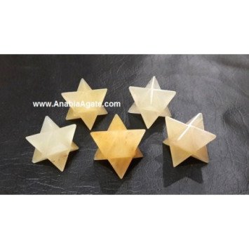 Yellow Aventurine Merkaba Stars - Enhance Your Energy with Crystal Healing