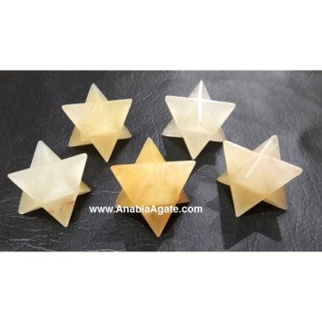 Yellow Aventurine Merkaba Stars - Enhance Your Energy with Crystal Healing