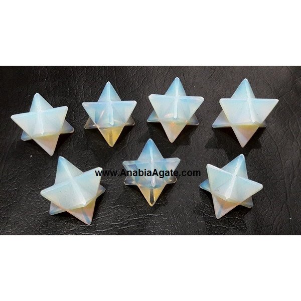 Opalite Merkaba Stars - Enhance Your Spiritual Practice